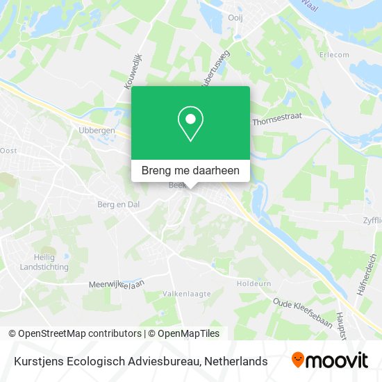 Kurstjens Ecologisch Adviesbureau kaart