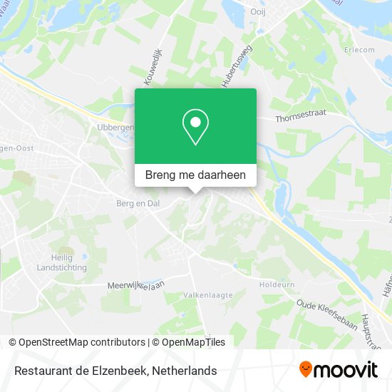 Restaurant de Elzenbeek kaart