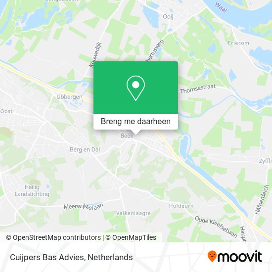 Cuijpers Bas Advies kaart