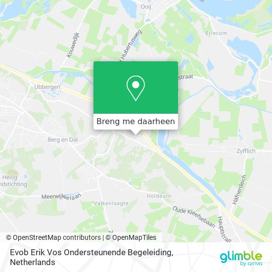 Evob Erik Vos Ondersteunende Begeleiding kaart