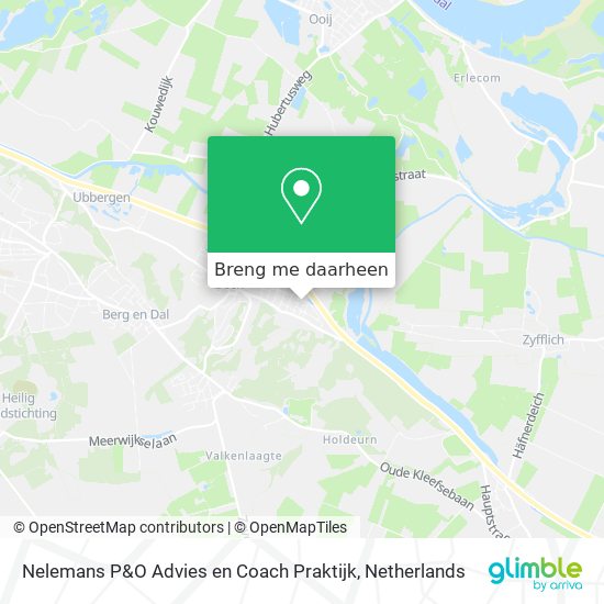 Nelemans P&O Advies en Coach Praktijk kaart