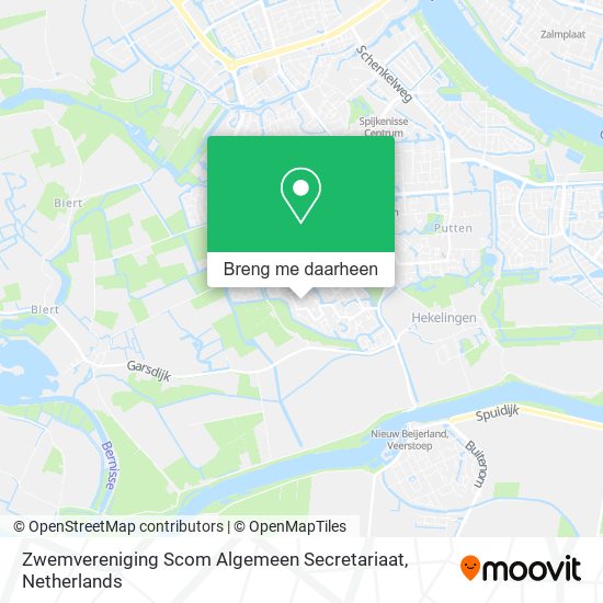 Zwemvereniging Scom Algemeen Secretariaat kaart