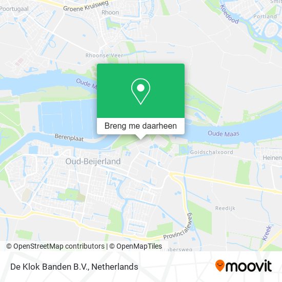 De Klok Banden B.V. kaart