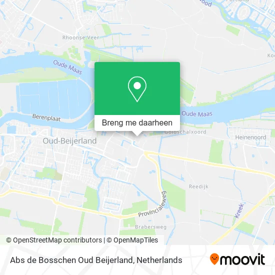 Abs de Bosschen Oud Beijerland kaart