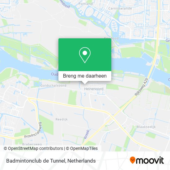 Badmintonclub de Tunnel kaart
