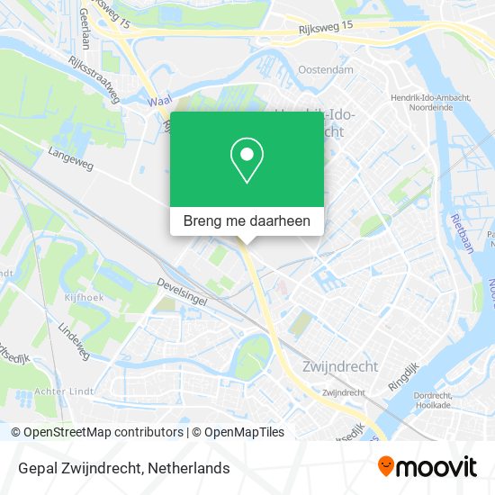 Gepal Zwijndrecht kaart