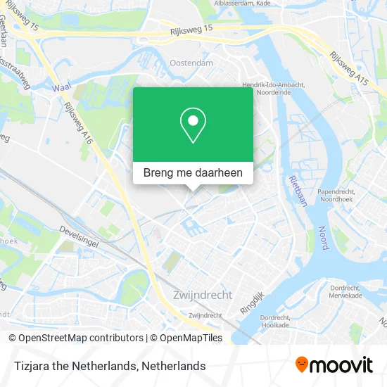Tizjara the Netherlands kaart