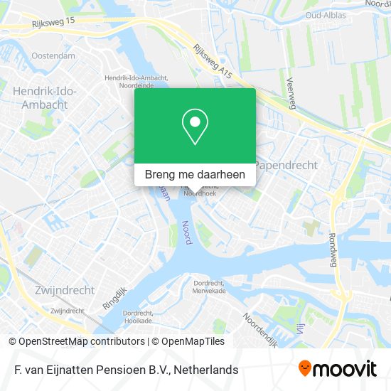 F. van Eijnatten Pensioen B.V. kaart