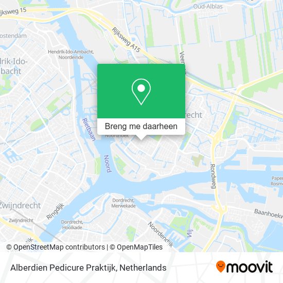 Alberdien Pedicure Praktijk kaart