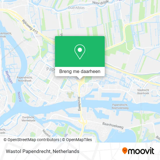 Wastol Papendrecht kaart