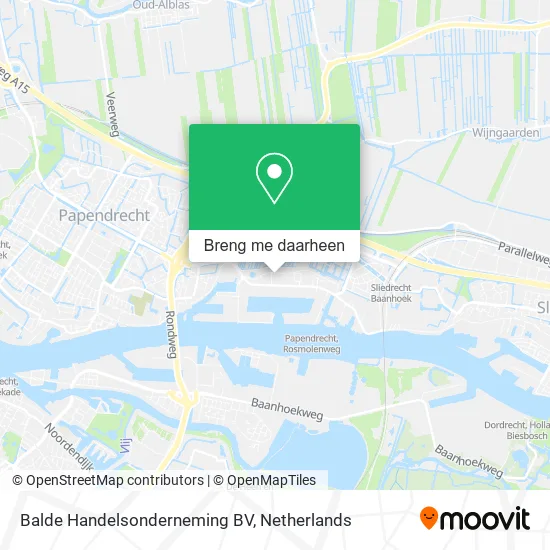 Balde Handelsonderneming BV kaart