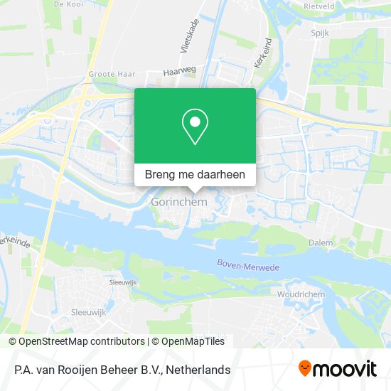 P.A. van Rooijen Beheer B.V. kaart