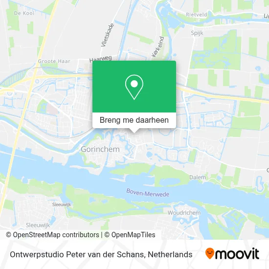 Ontwerpstudio Peter van der Schans kaart