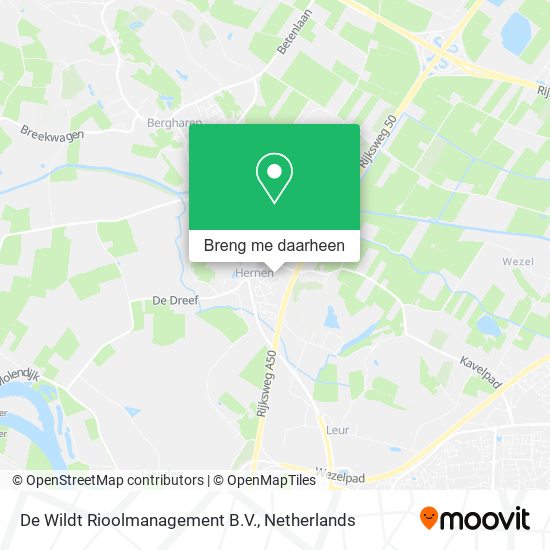 De Wildt Rioolmanagement B.V. kaart