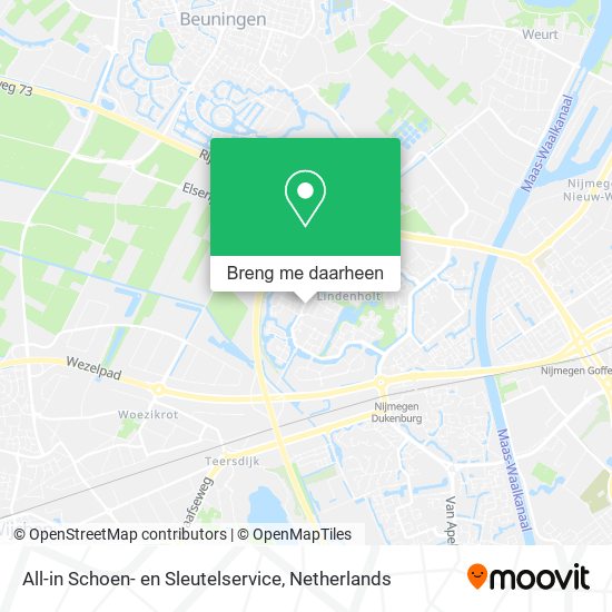 All-in Schoen- en Sleutelservice kaart