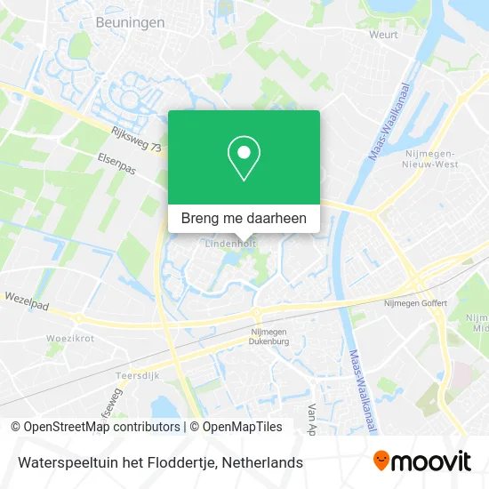 Waterspeeltuin het Floddertje kaart