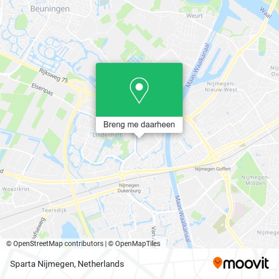 Sparta Nijmegen kaart
