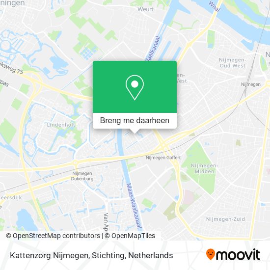 Kattenzorg Nijmegen, Stichting kaart