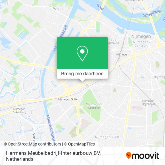 Hermens Meubelbedrijf-Interieurbouw BV kaart