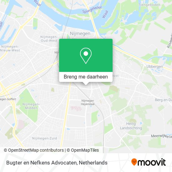 Bugter en Nefkens Advocaten kaart