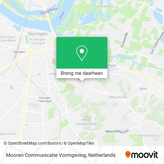 Mooren Communicatie Vormgeving kaart