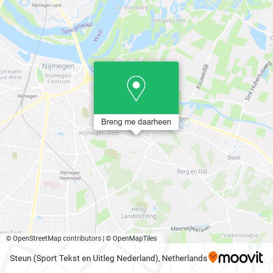 Steun (Sport Tekst en Uitleg Nederland) kaart