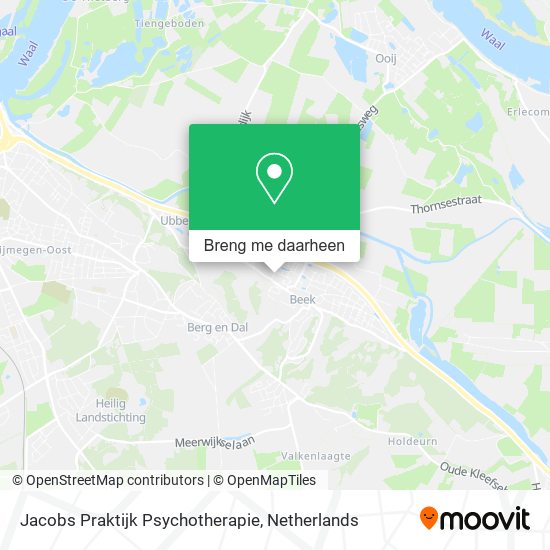 Jacobs Praktijk Psychotherapie kaart