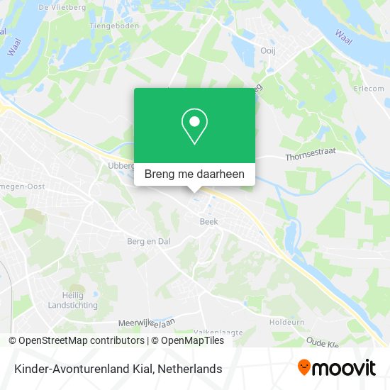 Kinder-Avonturenland Kial kaart