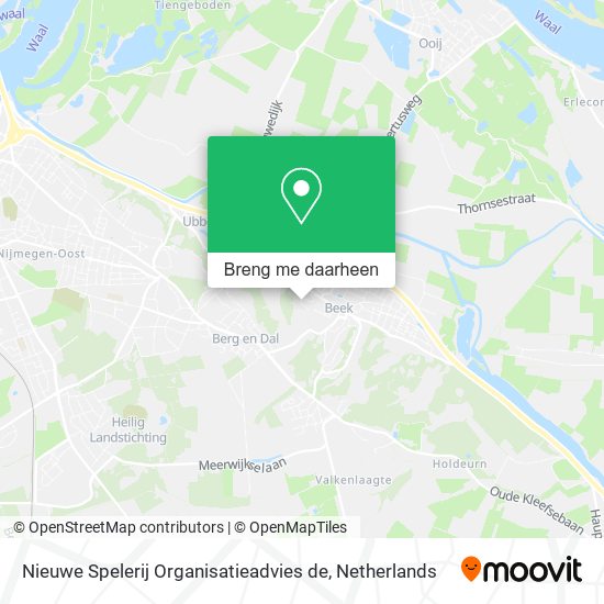 Nieuwe Spelerij Organisatieadvies de kaart