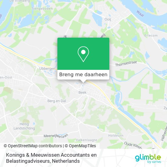 Konings & Meeuwissen Accountants en Belastingadviseurs kaart