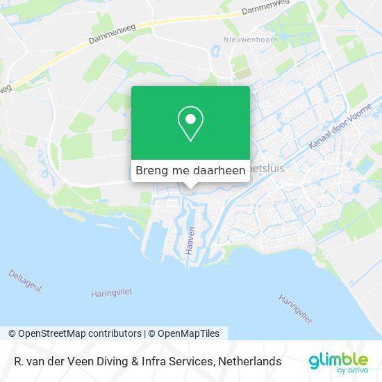 R. van der Veen Diving & Infra Services kaart