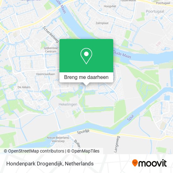 Hondenpark Drogendijk kaart