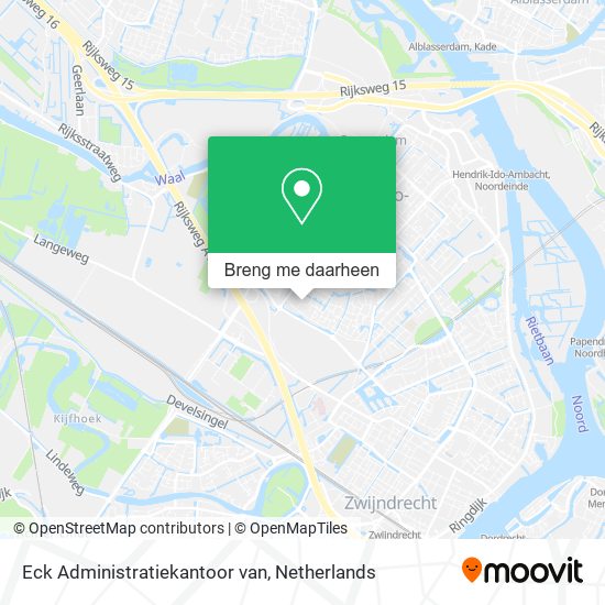 Eck Administratiekantoor van kaart