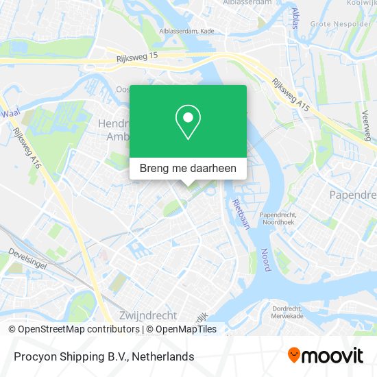 Procyon Shipping B.V. kaart