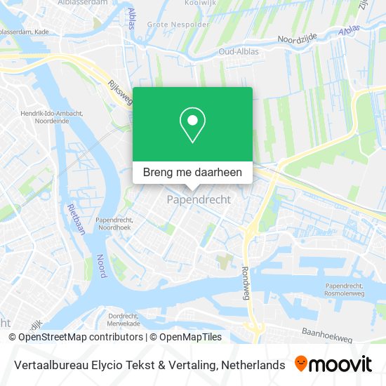 Vertaalbureau Elycio Tekst & Vertaling kaart