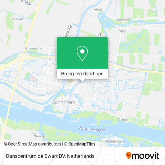 Danscentrum de Swart BV kaart