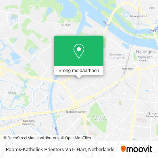 Rooms-Katholiek Priesters Vh H Hart kaart