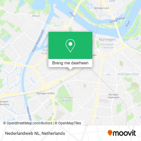 Nederlandweb NL kaart