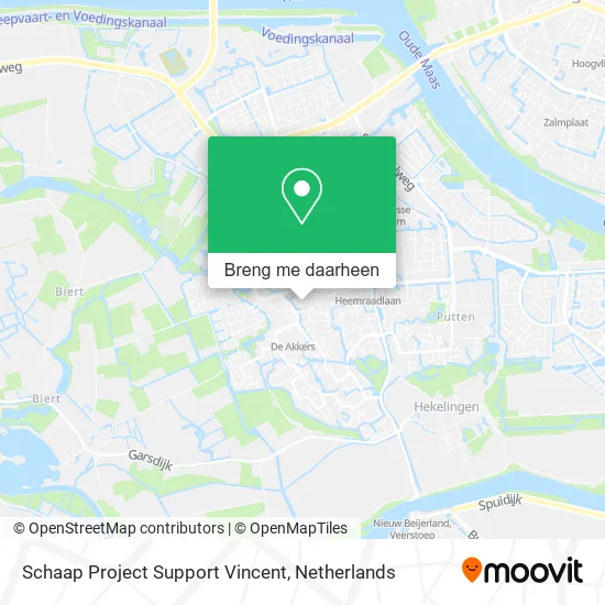 Schaap Project Support Vincent kaart