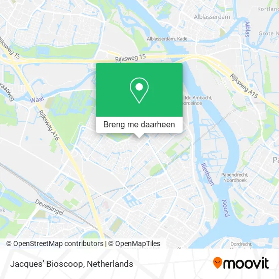 Jacques' Bioscoop kaart