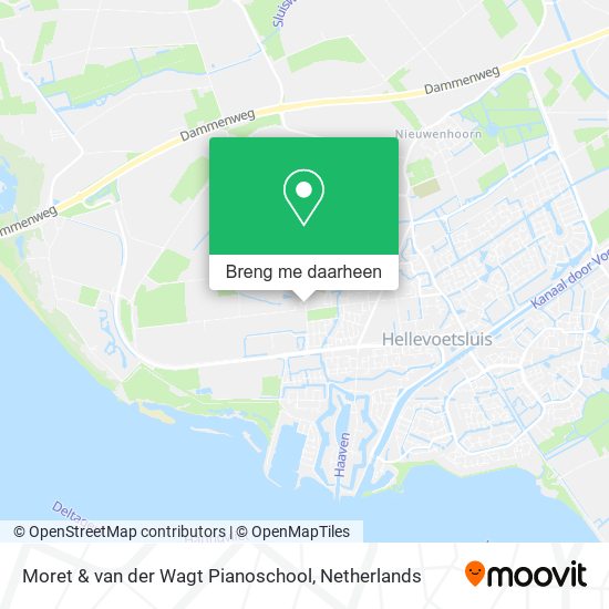 Moret & van der Wagt Pianoschool kaart