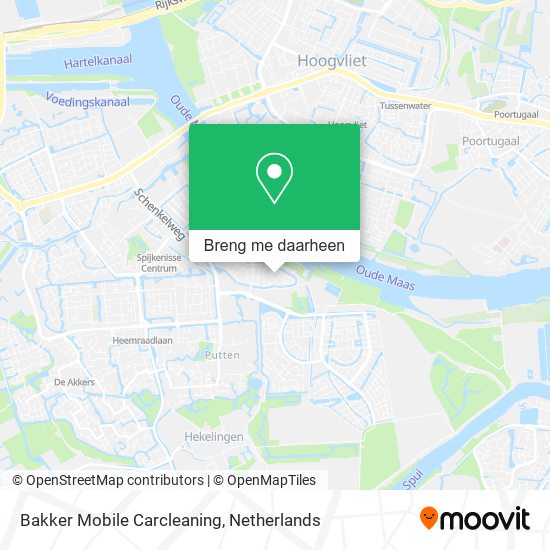 Bakker Mobile Carcleaning kaart