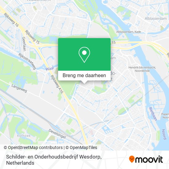 Schilder- en Onderhoudsbedrijf Wesdorp kaart