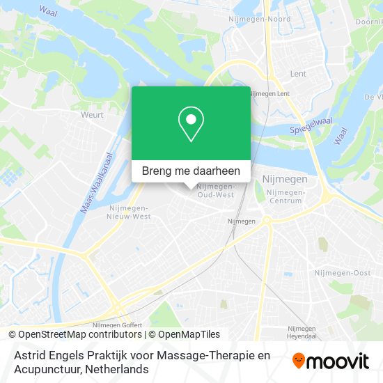 Astrid Engels Praktijk voor Massage-Therapie en Acupunctuur kaart