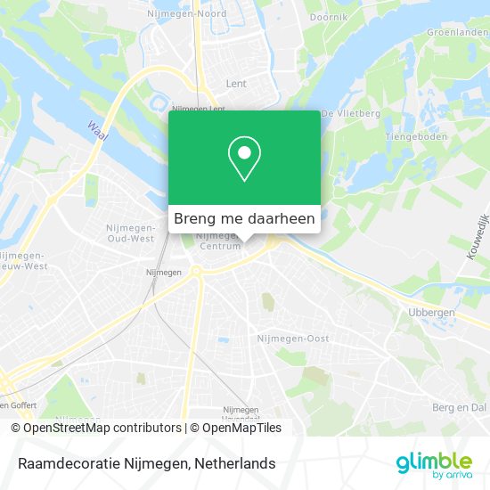 Raamdecoratie Nijmegen kaart