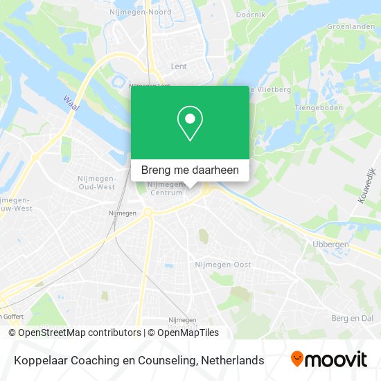Koppelaar Coaching en Counseling kaart