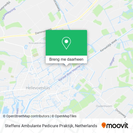 Steffens Ambulante Pedicure Praktijk kaart