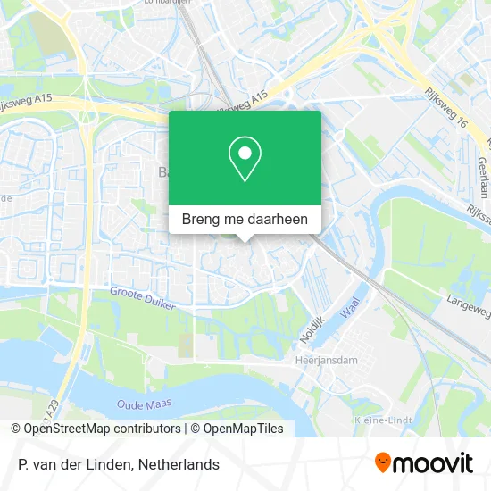 P. van der Linden kaart