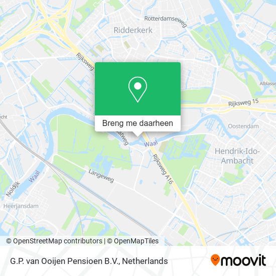 G.P. van Ooijen Pensioen B.V. kaart