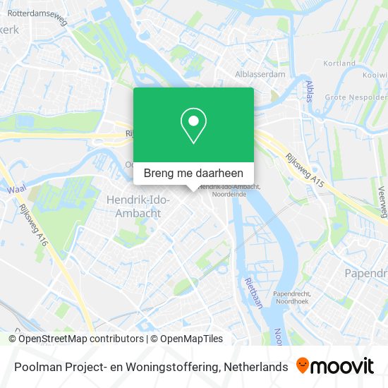 Poolman Project- en Woningstoffering kaart